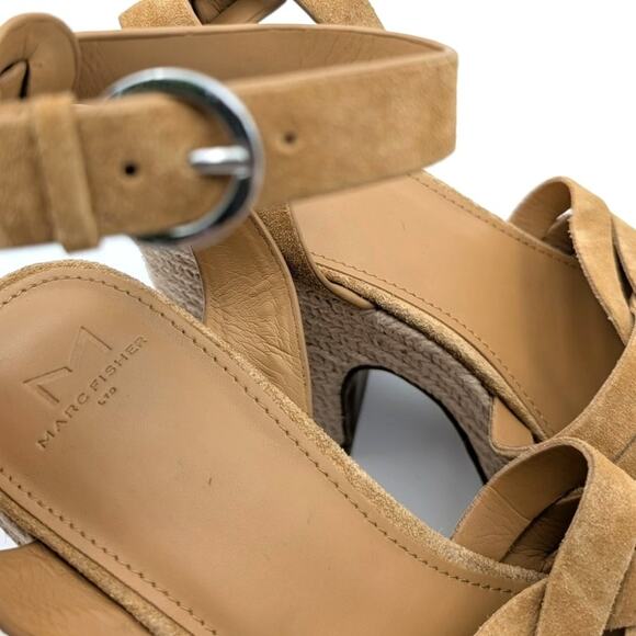 Marc Fisher Oaten Espadrille Platform Wedge Women's Sandals Natural Size US9.5M - Picture 7 of 13